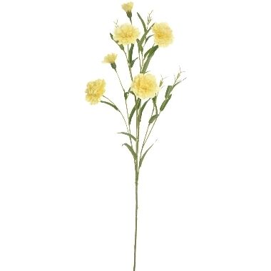 Mākslīgs neļķes zariņš dzeltens, 75 cm