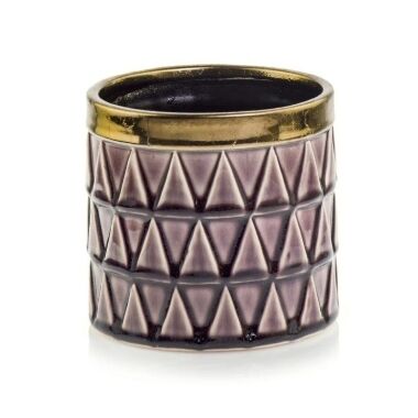 Keramikas puķu pods Vintage violets Polnix, 12 cm