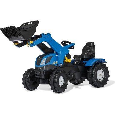 Traktors ar pedāļiem un iekrāvēju New Holland, Rolly Toys