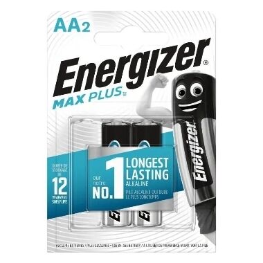 Baterijas Energizer Max Plus AA, 1.5 V, 2 gab.