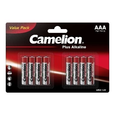 Baterija Plus Alkaline Camelion AAA, 1.5 V, 8 gab.
