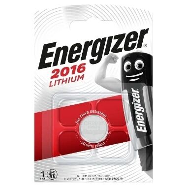 Litija baterija CR2016, 3 V Energizer, 1 gab.