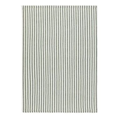 Virtuves dvielis balts ar zaļām svītrām Recyc FanniK, 45x65 cm