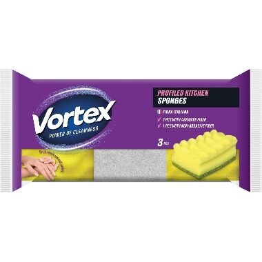 Trauku mazgāšanas sūkļi Vortex, 3 gab.