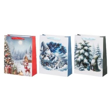 Ziemassvētku dāvanu maisiņš Winteria 26x10x32 cm, 1 gab.