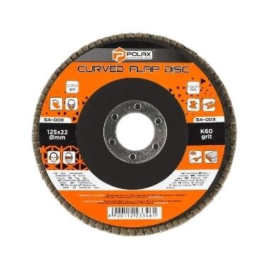 Slīpējamais disks lapiņu 125 mm G60, Polax