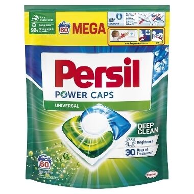 Veļas mazgāšanas kapsulas Power-Caps Universal Persil, 60 gab.