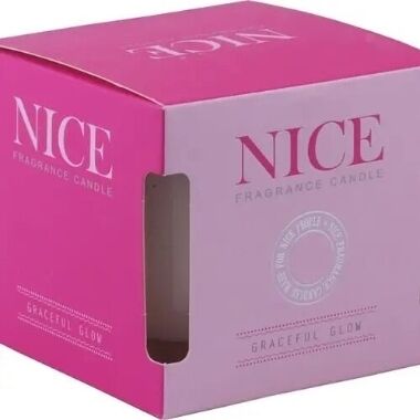 Aromātiskā svece stikla traukā Graceful Glow 9x8 cm, Nice