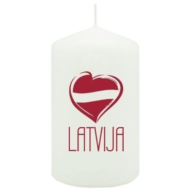 Cilindra svece Latvija Diana sveces, 6x12 cm