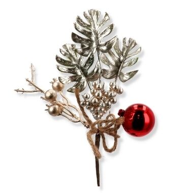 Dekoratīvi ziemassvētku zariņš, 25 cm