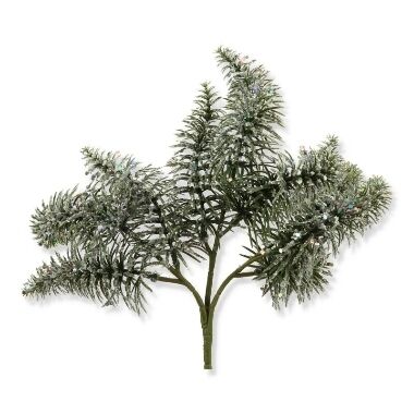 Mākslīgais skuju zariņš ar spīdumiem, 33 cm