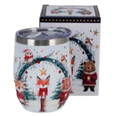Termokrūze Ziemassvētku Zvēriņi Duo, 330 ml