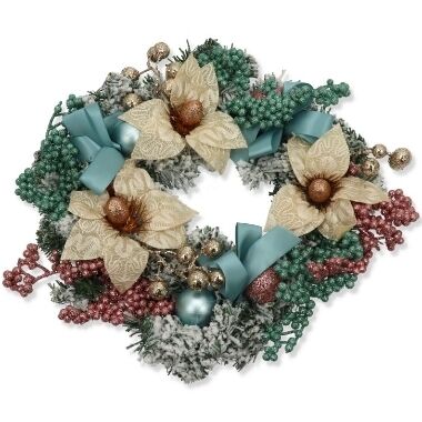 Mākslīgo augu vainags ar lentēm