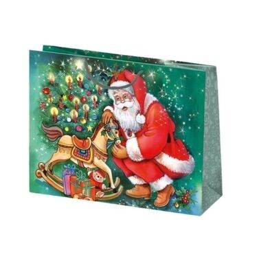 Ziemassvētku dāvanu maisiņš 23x30x10 cm, 1 gab.