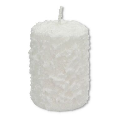 Cilindra svece balta sniega pika maza Artman, 1 gab.