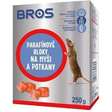 Briketes pret pelēm un žurkām Bros, 250 g