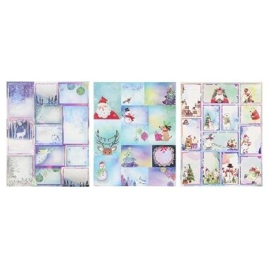 Ziemassvētku uzlīmes Winteria, 24 gab.