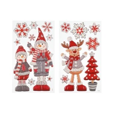 Ziemassvētku sienas uzlīme Winteria, 1 gab.