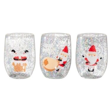 Dubultā stikla glāze Ziemassvētku, 300 ml
