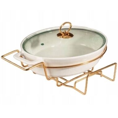 Pārtikas sildīšanas trauks ovāls, 4,1 L