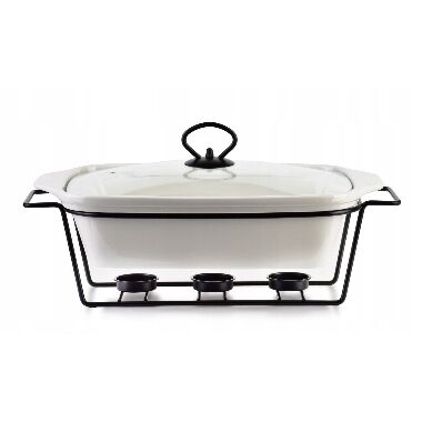 Pārtikas sildīšanas trauks balts Allesken, 2,4 L