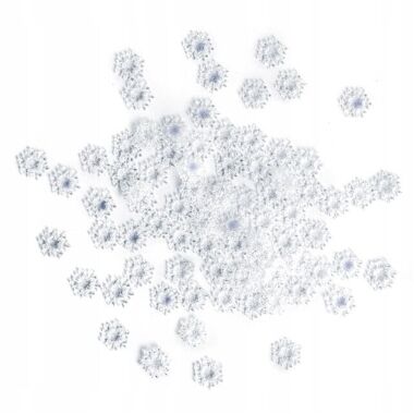 Sniegpārsliņas sudraba spīdīgas, 80 gab.
