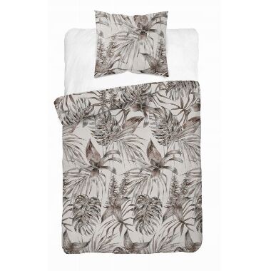 Gultas veļas komplekts Tropi pelēks, 1 gab.