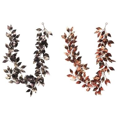 Mākslīgo lapu virtene ar metālisku spīdumu Winteria, 1,6 m