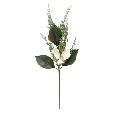 Mākslīgs zariņš ar magnolijas ziedu Winteria, 60 cm
