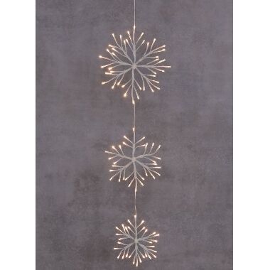 LED sniegpārsliņas 3gab Finnlumors, 137 cm