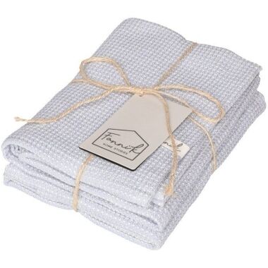 Virtuves dvieļu komplekts pelēks Bamboo Fanni K, 2 gab.