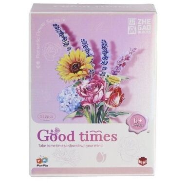 Konstruktora klucīši ziedu pušķis, 539 gab.