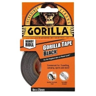 Līmlenta Gorrila tape melna, 9m x 25mm