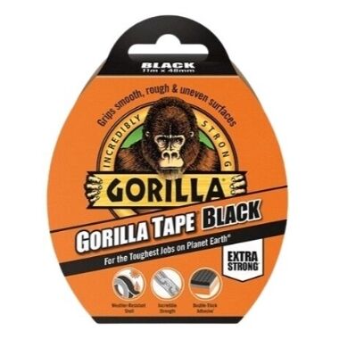 Līmlenta Gorrila tape melna, 11m x 48mm