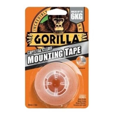 Montāžas līmlenta Gorilla Mounting Tape caurspīdīga, 1.5m x 25mm
