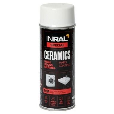 Keramiska krāsa balta glancēta, 400 ml