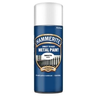 Hammerite Smooth krāsa balta, 400 ml