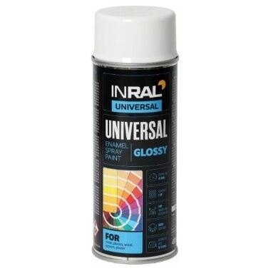 Universāla krāsa balta glancēta, 400 ml