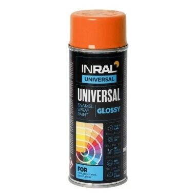 Universāla krāsa spilgti oranža glancēta, 400 ml